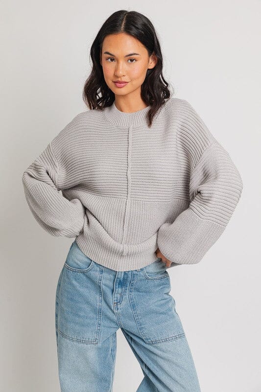 Rocky Road Ribbed Knit Sweater ribbed sweater LE LIS 