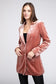 Shiny Velvet Lapel Blazer velvet blazer BiBi INDIAN RED S 