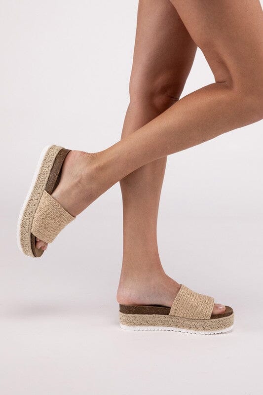 Single Ladies Espadrille Sandals platform raffia espadrille Soda 