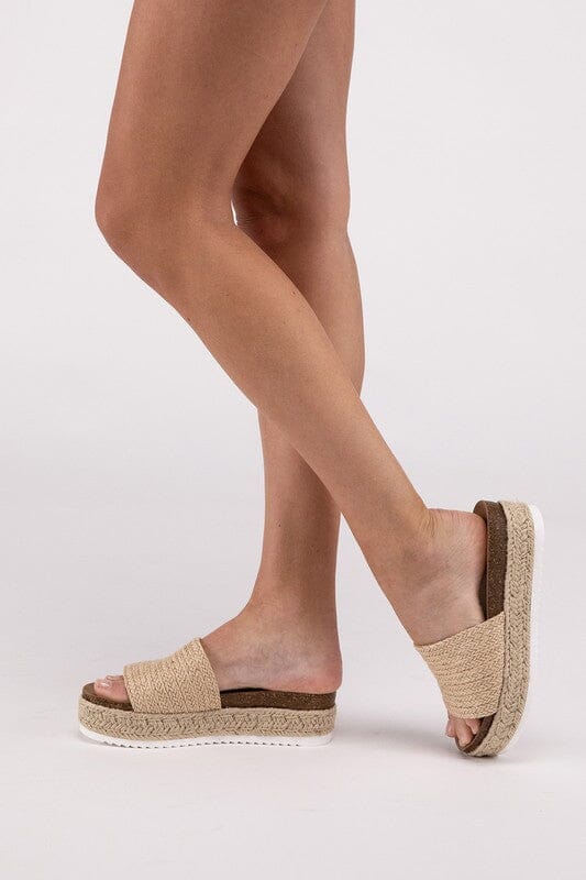 Single Ladies Espadrille Sandals platform raffia espadrille Soda 