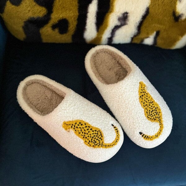 Sitting So Cool Cheetah Lounge Slippers Ellison and Young Cheetah Print S/M 