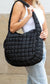 Taylor Quilted Puffer Tote Aili's Corner Black OneSize 