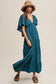 V-neck Ruffle Sleeve Flowy Vacation Dress Listicle 