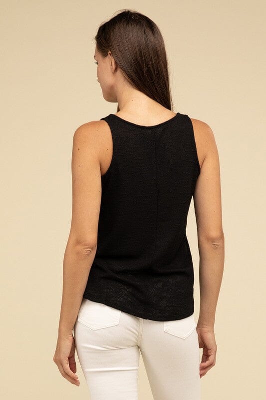 V Neck Sleeveless Cami Top ZENANA 