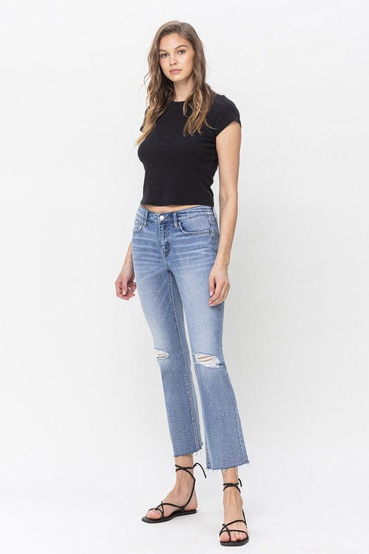 Vervet Mid Rise Kick Flare Jeans VERVET by Flying Monkey 