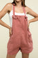 Washed Knot Strap Romper ZENANA CABERNET S 