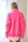 Washed Soft Comfy Quilting Zip Closure Jacket Davi & Dani 