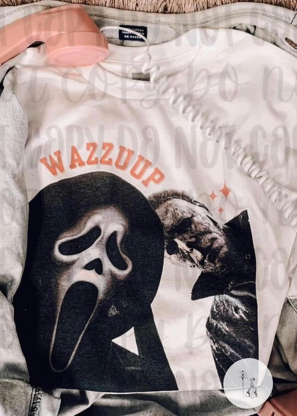 Wazzup Slashers Graphic Tee Halloween tee Poet Street Boutique Small 