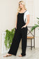 Wide Leg Premium Cotton Rib Overalls Orange Farm Clothing 