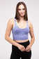 Zenana Washed Ribbed Cropped V-Neck Tank ribbed tank cropped ZENANA LT INDIGO S/M 