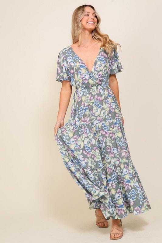 Arya Floral Maxi Dress Floral maxi dress TIMING 