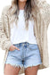 Crochet Dolman Knit Sleeve Cardigan EG fashion 