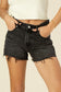 Darkness Denim Shorts black denim shorts Lilou 