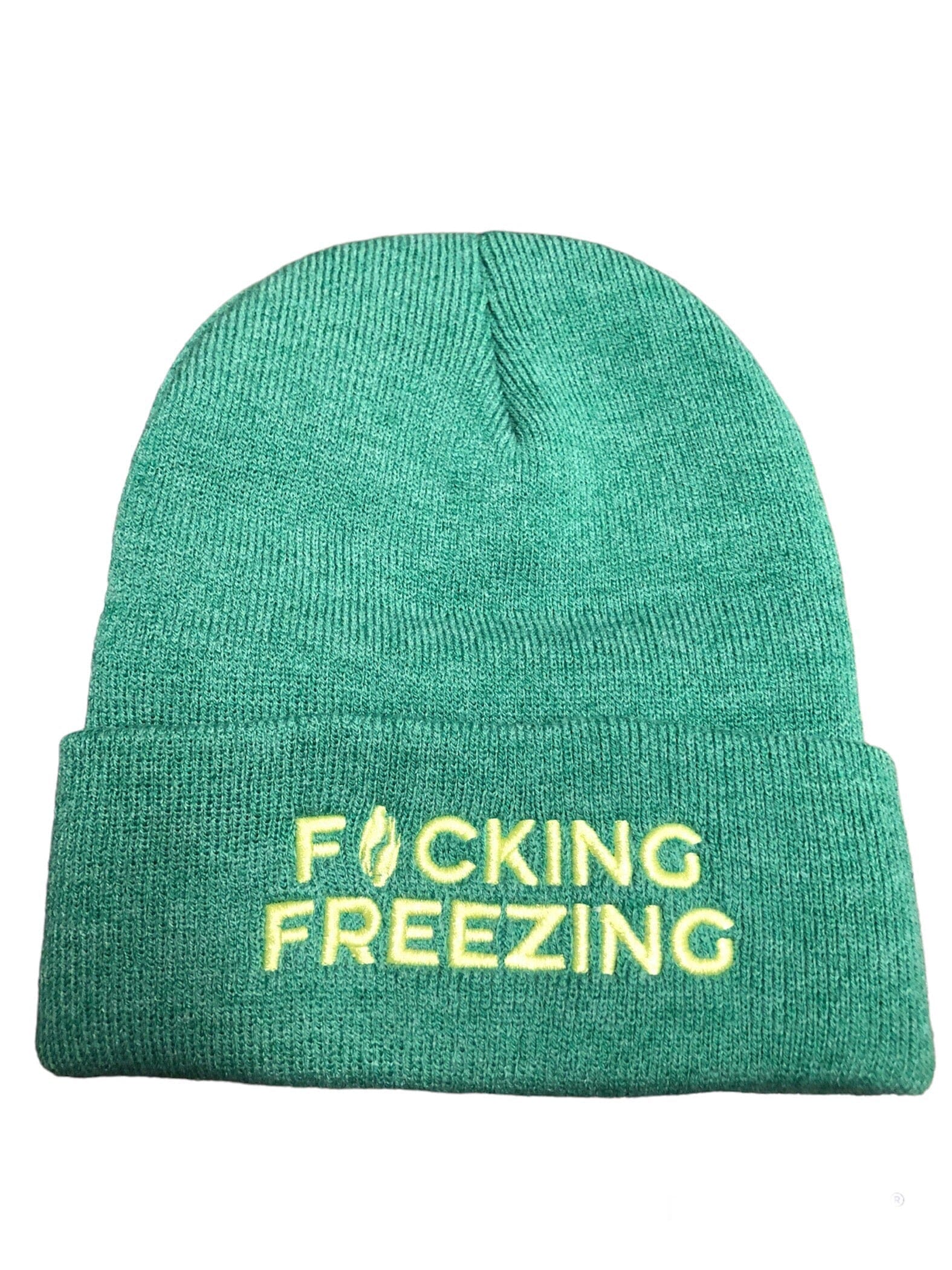 F*cking Freezing Beanie Beanie Poet Street Boutique Kelly Green 