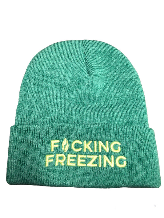 F*cking Freezing Beanie Beanie Poet Street Boutique Kelly Green 