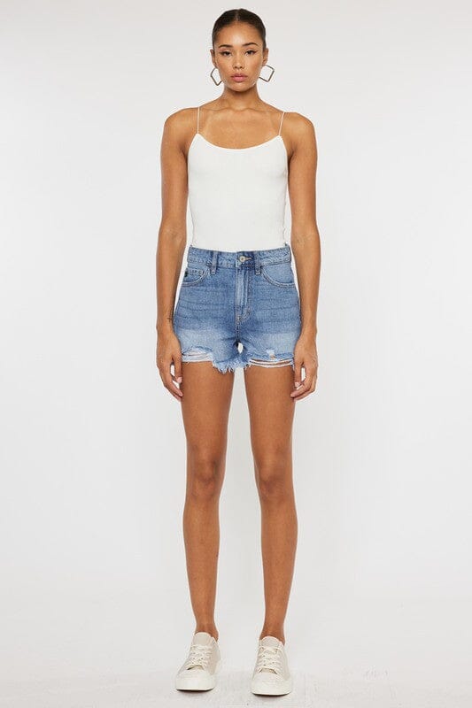 Kan Can High Rise Denim Shorts denim shorts Kan Can USA 