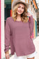 La Miel Bree Waffle Top long sleeve waffle top La Miel BERRY S 