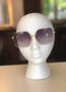 Ombre Pale Tinted Geo Sunglasses sunglasses Poet Street Boutique Brown 