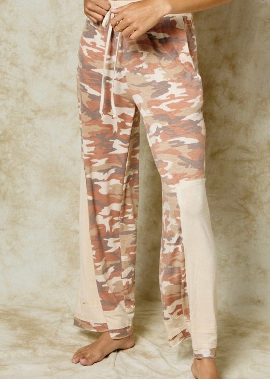 Rust Camo Lounge Pants lounge pants Poet Street Boutique 