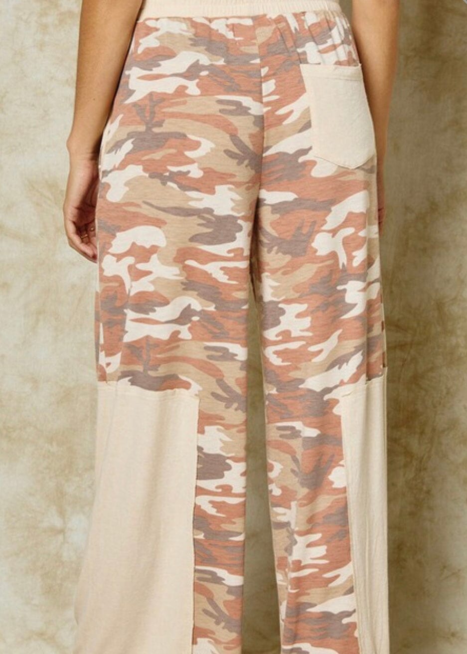 Rust Camo Lounge Pants lounge pants Poet Street Boutique 