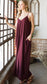 V-NECK CAMI MAXI DRESS WITH SIDE POCKETS ZENANA 