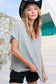 Wendy V-neck Gauze Top v-neck short sleeve top Poet Street Boutique CLOUD S 